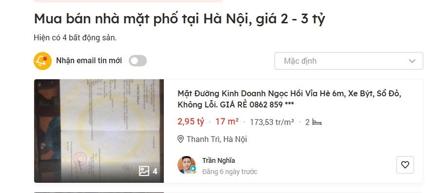 Giá nhà phố cổ Hà Nội rao bán sốc: Chạm ngưỡng gần 3 tỷ đồng/m2- Ảnh 2.