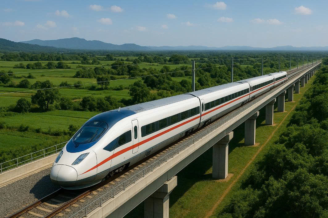 Đường sắt tốc độ cao Bắc - Nam qua tỉnh Gia Lai. Ảnh minh họa