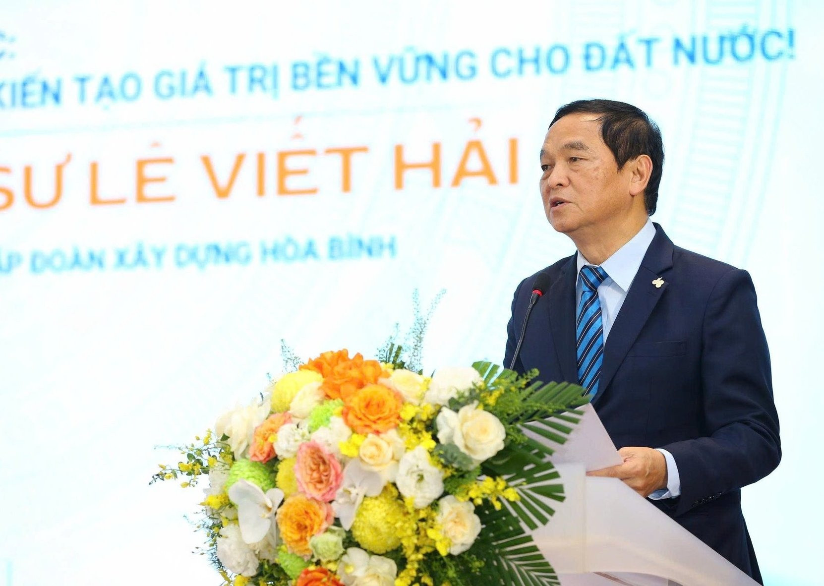 Chủ tịch HĐQT CTCP Tập đoàn Xây dựng Hòa Bình Lê Viết Hải. Nguồn ảnh: Internet