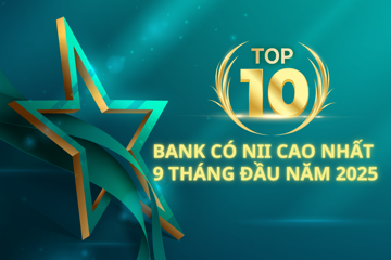 Top 10 ngân hàng có thu nhập lãi thuần cao nhất 9 tháng 2025: Một ngân hàng tư nhân bứt tốc, chỉ còn cách Vietcombank hơn 600 tỷ đồng