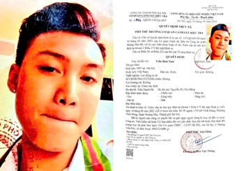 Truy nã Trần Hoài Nam sinh năm 1997