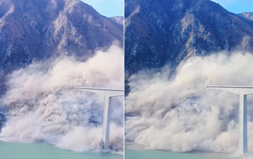 Sập cầu vượt mới khánh thành khiến lượng lớn bê tông và thép đổ ập xuống sông, cơ quan chức năng lập tức vào cuộc điều tra