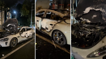 Vừa kéo về gara để sửa chữa, xe điện Xiaomi SU7 bất ngờ cháy dữ dội chỉ còn lại trơ khung