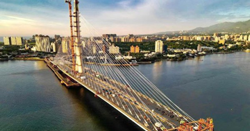 Cầu dây văng bất đối xứng dài nhất thế giới: Vốn 766 triệu USD, có thể chịu được động đất 7 độ richter