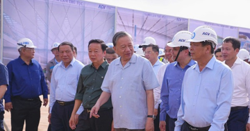 NÓNG: Trước dấu mốc lịch sử, Tổng Bí thư Tô Lâm tới thăm và kiểm tra đại công trường sân bay lớn nhất Việt Nam
