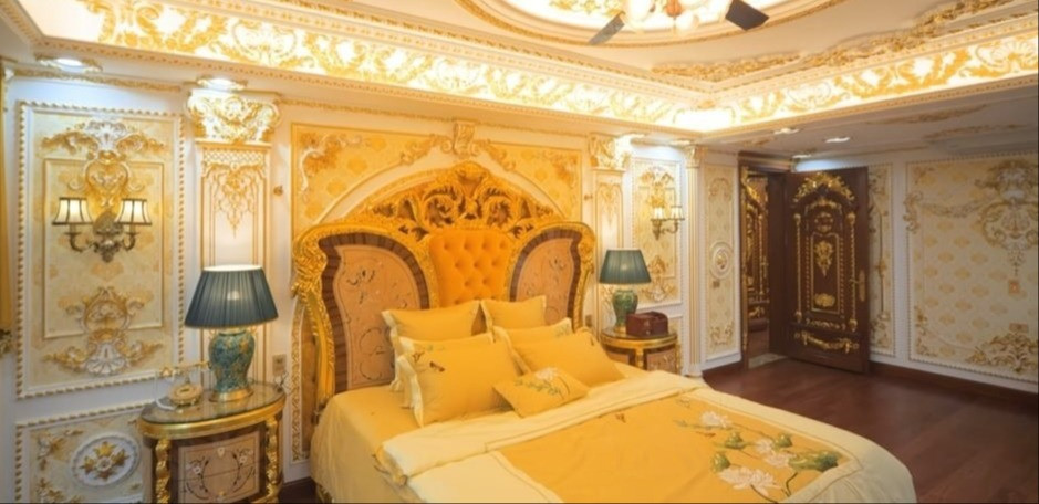 Biệt thự dát vàng của đại gia Kinh Bắc, nội thất một phòng ngủ lên tới 2,4 tỷ đồng- Ảnh 5.