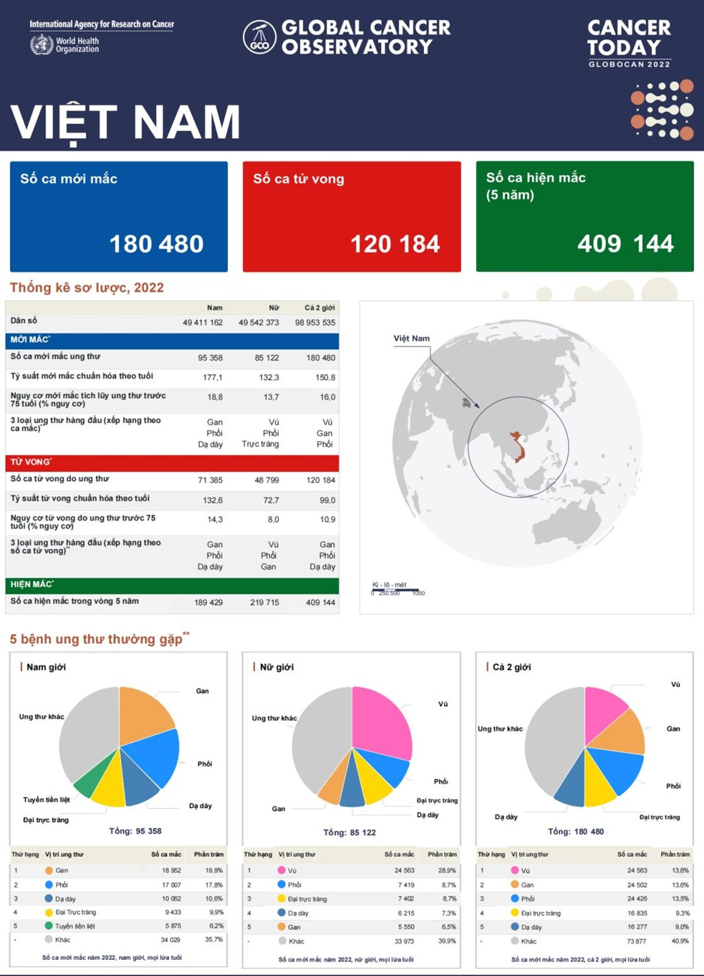 Việt Nam có hơn 180.000 người mắc ung thư mỗi năm, tăng gấp đôi sau một thập kỷ - ảnh 2