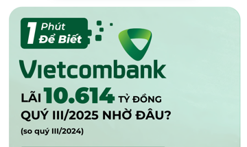 1 phút để biết Vietcombank lãi hơn 10.600 tỷ đồng nhờ đâu?