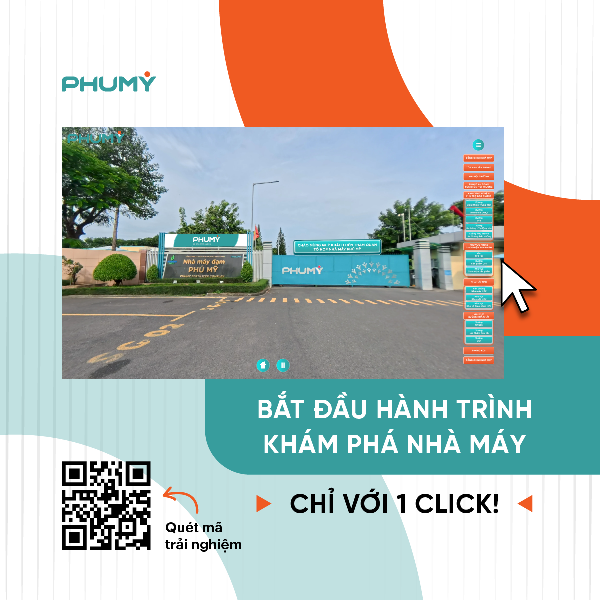 Chỉ với 1 click dễ dàng khám phá tổ hợp Nhà máy Phú Mỹ theo cách trực quan, sinh động và thuận tiện nhất ngay từ thiết bị cá nhân.