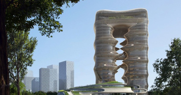 Sắp hoàn thiện tòa nhà chọc trời cao gần 200m, kiến trúc tựa hẻm núi mở ra giữa trời