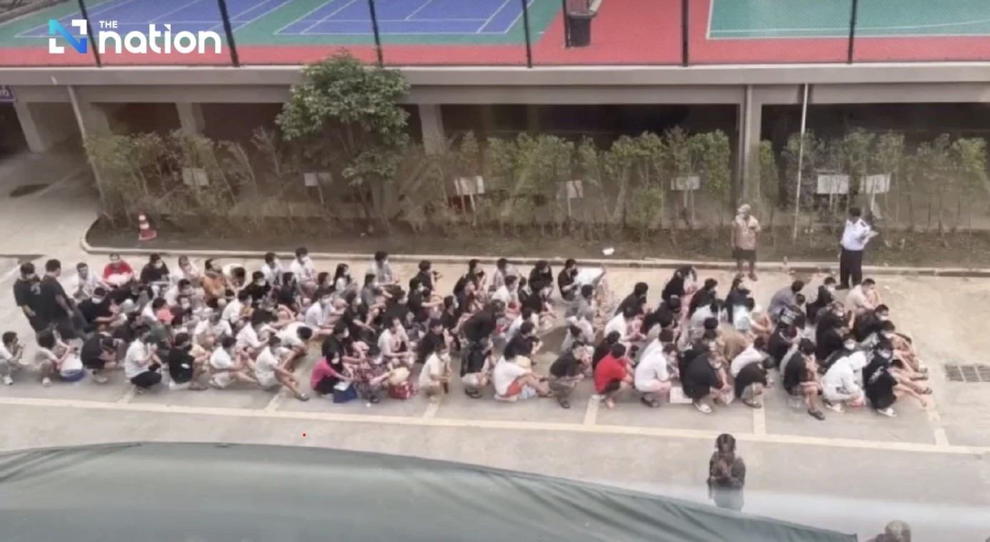 Gần 350 người nước ngoài bị bắt trong chiến dịch truy quét. (Ảnh: The Nation) lua-dao.jpg