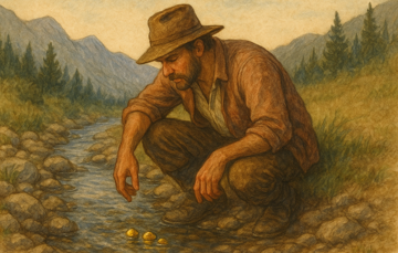 Phong tỏa khẩn cấp dòng suối chứa hơn 5 tấn vàng ròng do anh T. phát hiện