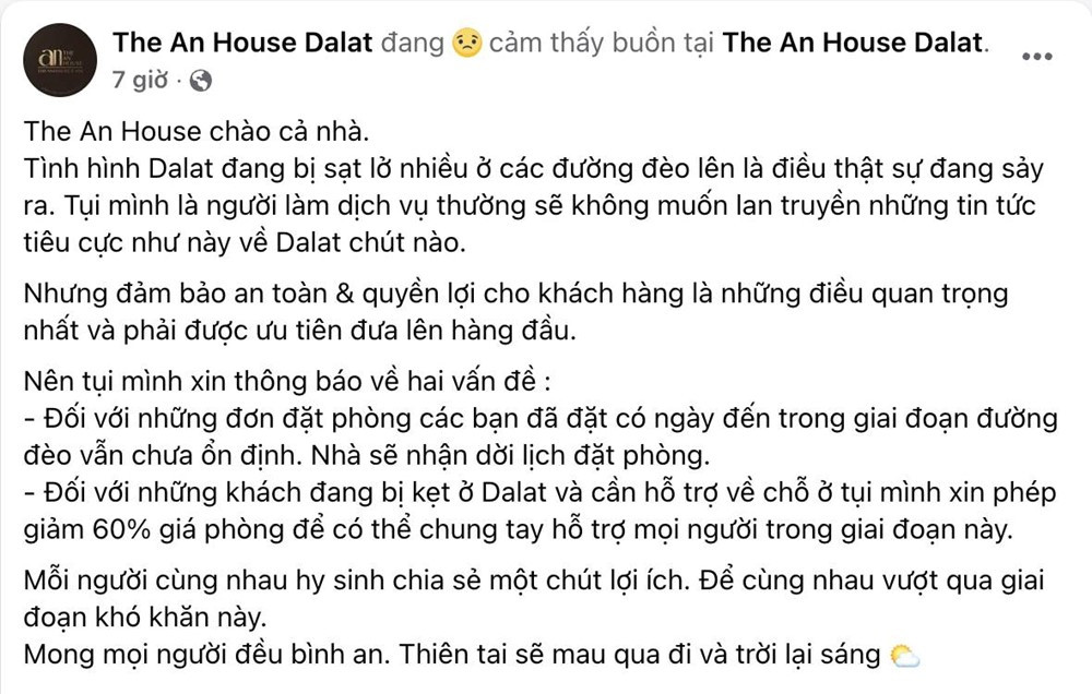 Loạt khách sạn, homestay Đà Lạt thông báo tin khẩn - ảnh 5