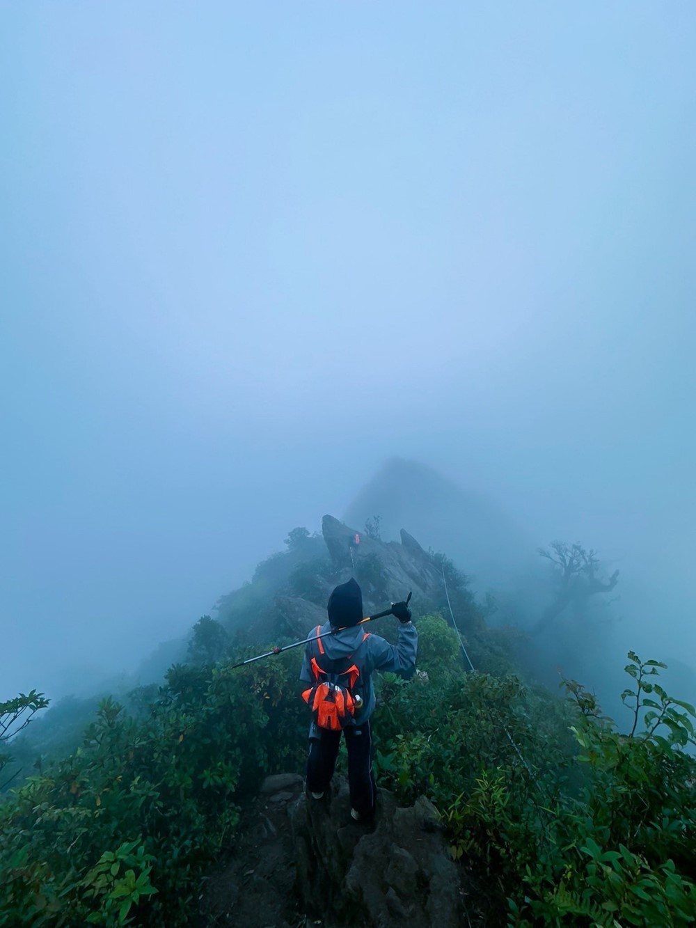 Ngọn núi của Việt Nam bất ngờ xuất hiện băng tuyết trắng xóa: Nằm ở độ cao 2.900m, được ví như ‘dải mây vắt ngang trời’ - ảnh 6