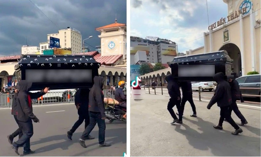 Truy tố nhóm người khiêng quan tài diễu phố - ảnh 2