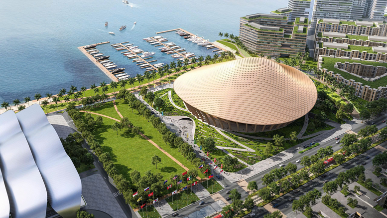 Đồ họa phối cảnh Trung tâm Hội nghị APEC