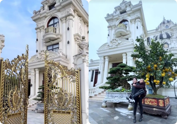 Cận cảnh lâu đài 2.000m2 bề thế, to nhất làng của gia đình Mailisa ở Hà Tĩnh