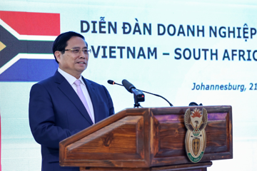 Thủ tướng kêu gọi doanh nghiệp Việt Nam - Nam Phi 'kết nối - hành động - ra sản phẩm'