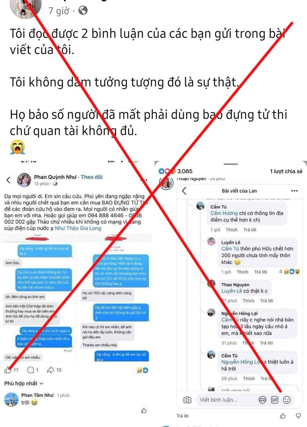 Bác tin 'hàng trăm người chết do sập nhà tránh lũ' - ảnh 2