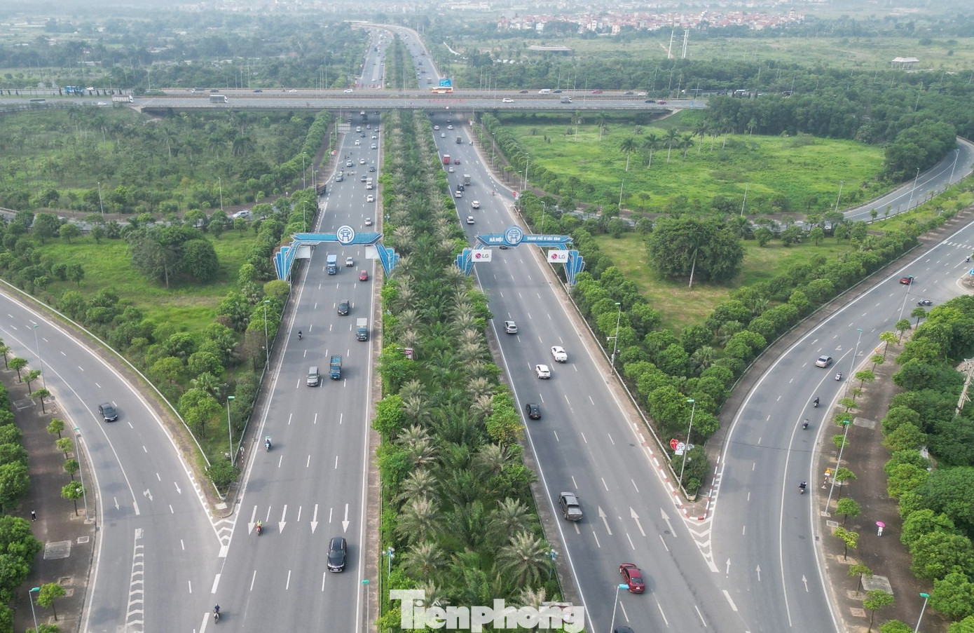 Trục Nội Bài - Nhật Tân sẽ được Sở Xây dựng Hà Nội tổ chức lại giao thông từ ngày 25/11. Ảnh A.T tp-1-2454.jpg