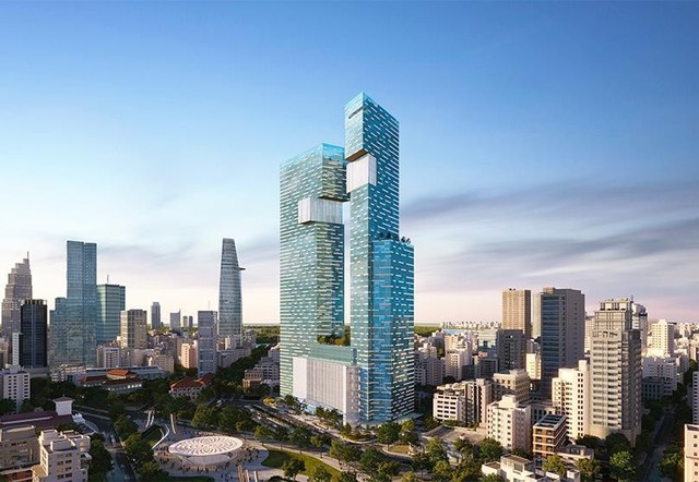 Tháp đôi chọc trời ‘đắp chiếu’ nhiều năm, từng liên quan đến bà Trương Mỹ Lan chính thức tái khởi động- Ảnh 1.