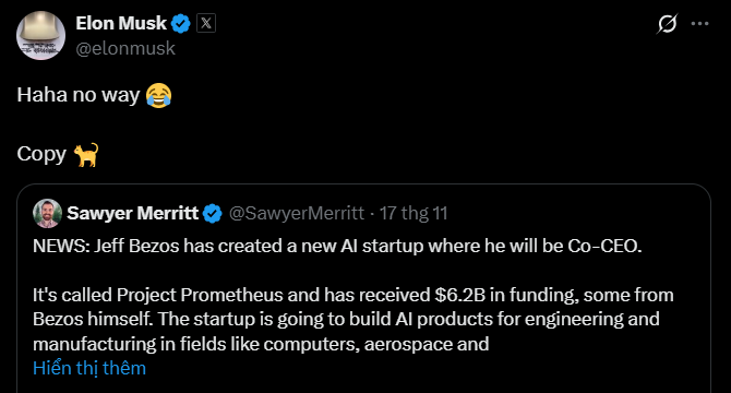 Jeff Bezos tái xuất trong lĩnh vực vũ trụ, Elon Musk lập tức mỉa mai ‘kẻ bắt chước’ - ảnh 1