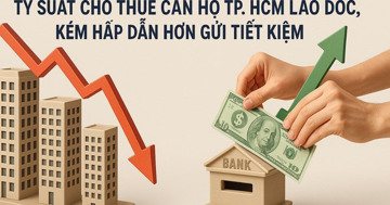 Tỷ suất cho thuê căn hộ TP. HCM lao dốc, kém hấp dẫn hơn gửi tiết kiệm