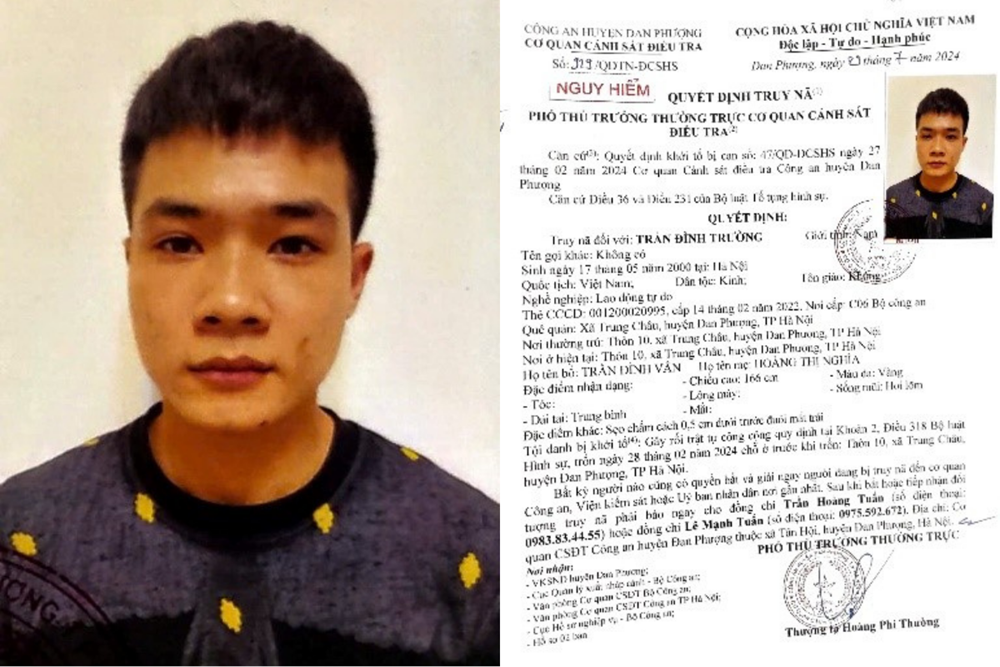 Truy nã đối tượng nguy hiểm Trần Đình Trường - ảnh 1