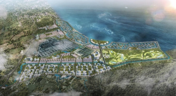 Phối cảnh Khu đô thị ven vịnh Cam Ranh. Ảnh: Internet