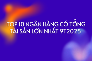 Top 10 ngân hàng có tổng tài sản lớn nhất 9 tháng đầu năm 2025: BIDV tạo dấu ấn kỷ lục, HDBank tiến sát mốc 800.000 tỷ đồng