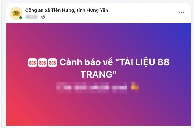 Công an cảnh báo khẩn tới người dân về ‘Tài liệu 88 trang’ - ảnh 1