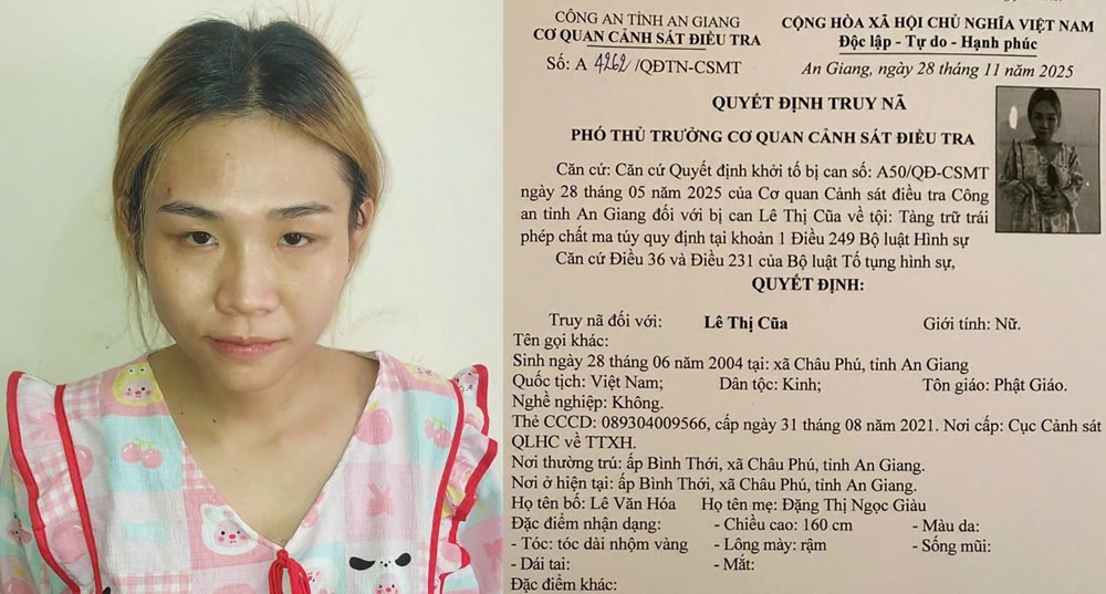 Truy nã 'mẹ bỉm' sinh năm 2004 - ảnh 1