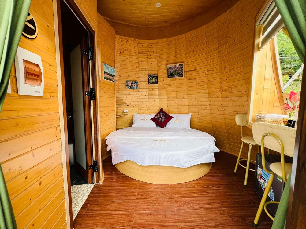 Ngôi nhà hình trống đồng làm từ đất sét xác lập kỷ lục Việt Nam - ảnh 3