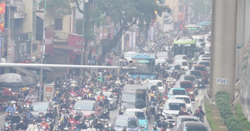 Ô nhiễm không khí ở miền Bắc, nhiều điểm cảnh báo màu tím