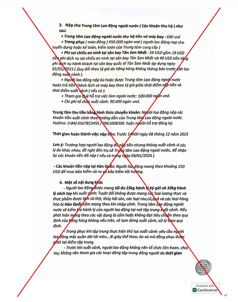 Trung tâm Lao động ngoài nước phát cảnh báo khẩn, người dân cần đề phòng - ảnh 2