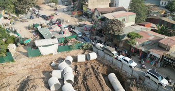 Hà Nội yêu cầu phun sương giảm bụi, dừng cấp phép thi công đào đường cuối năm