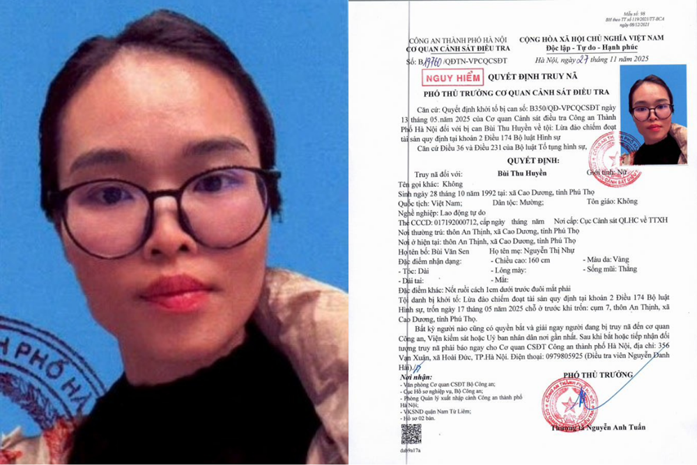 Truy nã người phụ nữ 'cầm' 100 triệu, hứa làm thủ tục xuất khẩu lao động cho anh C. - ảnh 1