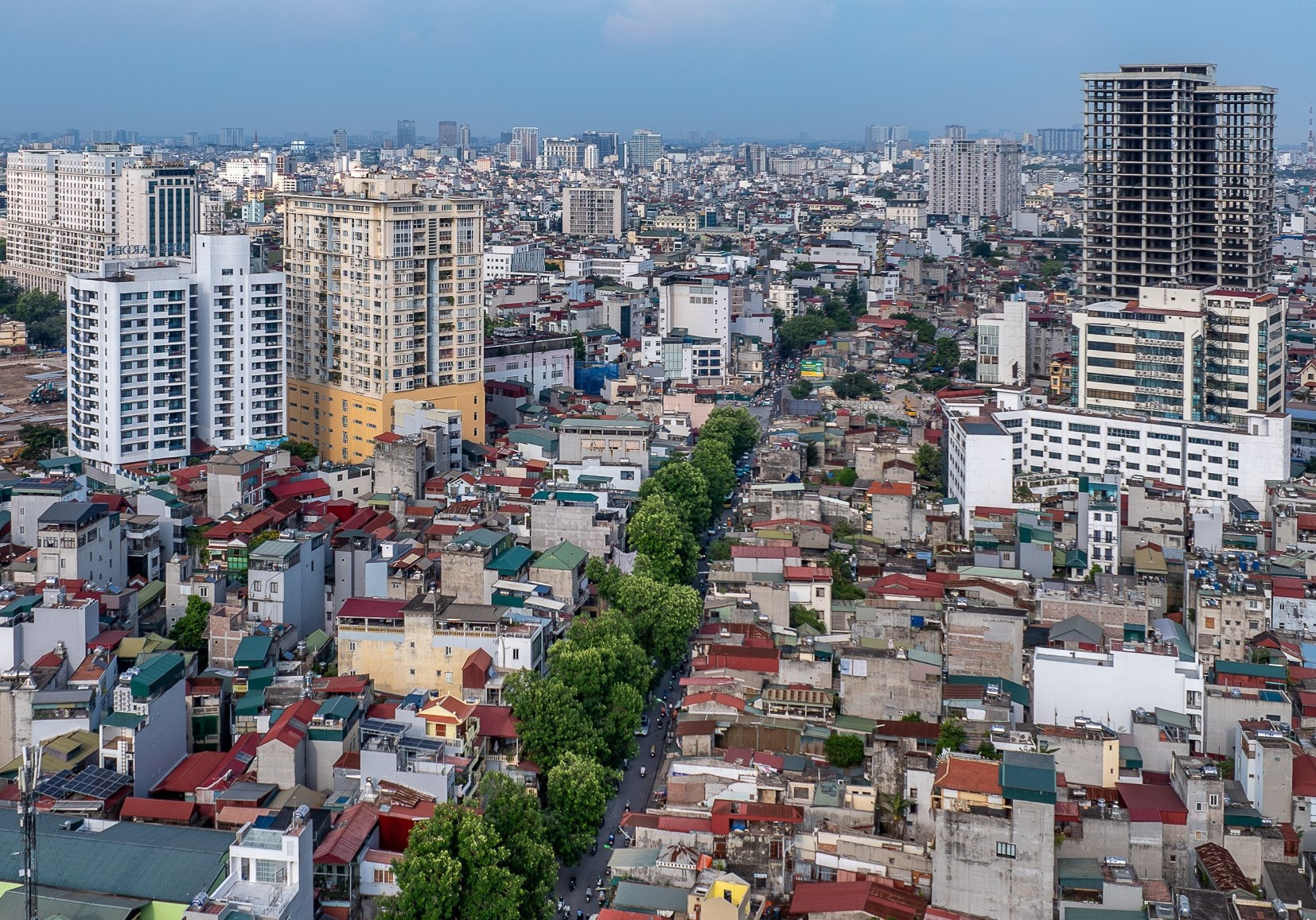 Đường Vành đai 1 đoạn Hoàng Cầu - Voi Phục. Nguồn ảnh: Vietnamnet