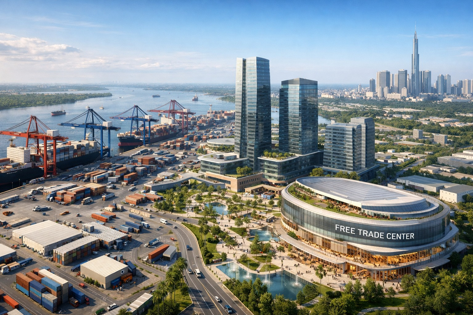 Việt Nam sắp có khu thương mại tự do gắn với cảng nước sâu, tọa lạc tại TP giàu nhất cả nước- Ảnh 1.