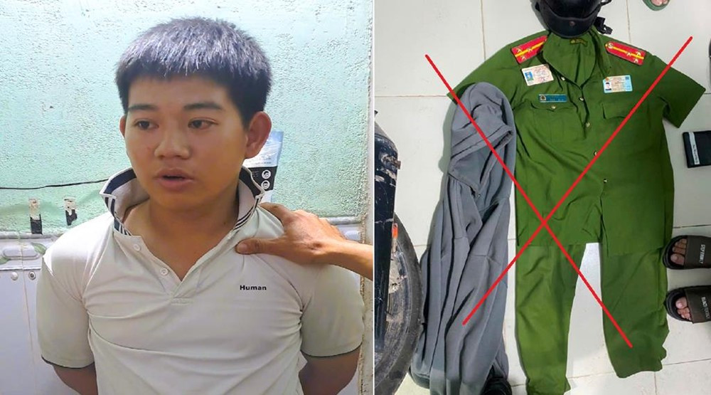 Bắt giữ Nguyễn Phúc Thắng SN 2001, giả danh công an chở nữ sinh vào khách sạn - ảnh 1