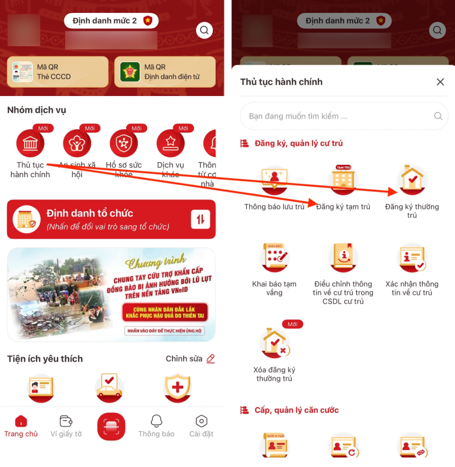 Chi tiết cách cập nhật thông tin cư trú trên VNeID - ảnh 2