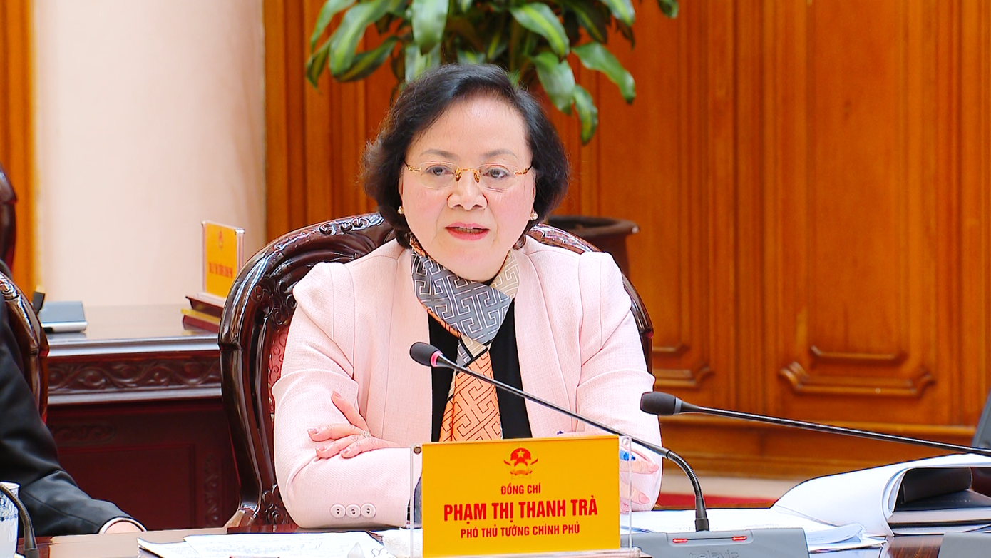 Phó Thủ tướng Phạm Thị Thanh Trà. Ảnh: VGP 1612ptt1.png