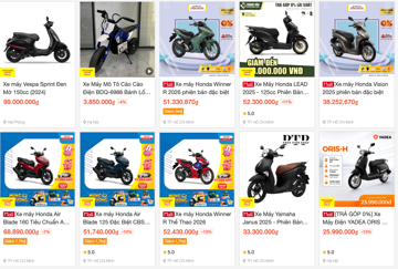 Xe máy bất ngờ thành 'hàng hot' ngày 12/12 trên Shopee, bán gấp 23 lần ngày thường: Người Việt tiết kiệm được 4.000 tỷ đồng