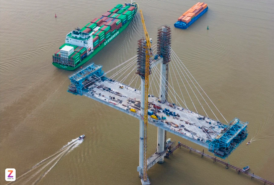 Cây cầu dây văng có tĩnh không cao nhất Việt Nam đã hoàn thành nhưng chưa thông xe- Ảnh 3.