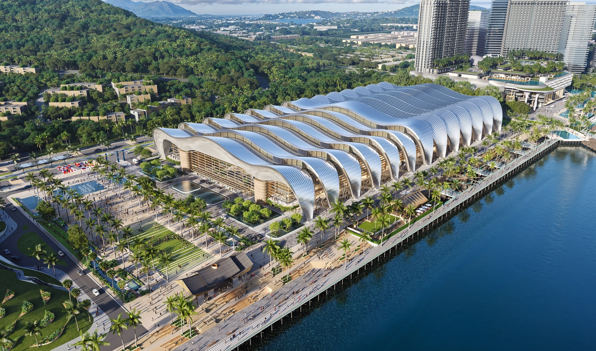 Phối cảnh các công trình trọng điểm đón APEC 2027 của tập đoàn Sun Group. Ảnh: Sun Property.