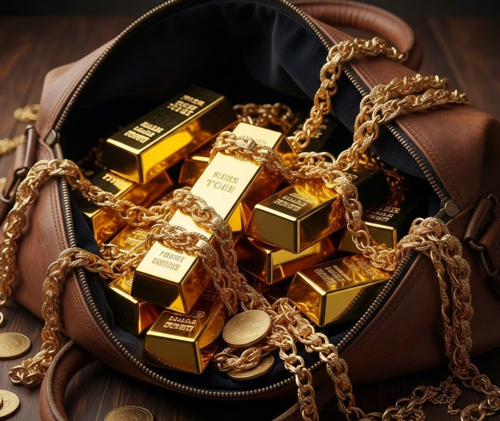 Bà S. đến ngân hàng mở tài khoản rồi bỏ lại túi xách chứa 1,26kg vàng thỏi, nhân viên lập tức mời Cảnh sát tới làm việc - ảnh 1