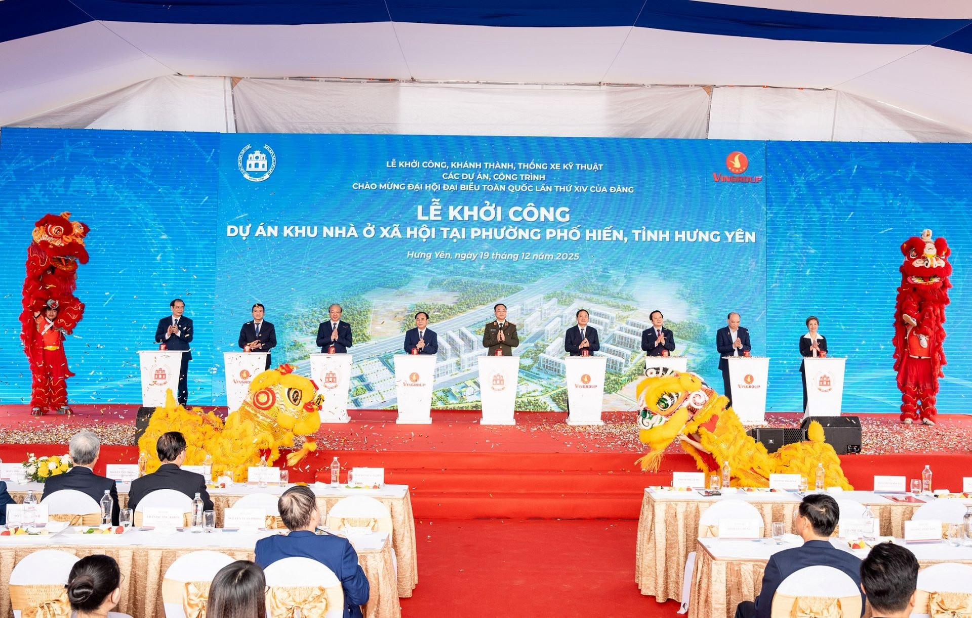 Ảnh 8 Dự án Khu nhà ở xã hội tại phường Phố Hiến, tỉnh Hưng Yên được khởi công, dự kiến sẽ được bàn giao trong năm 2027