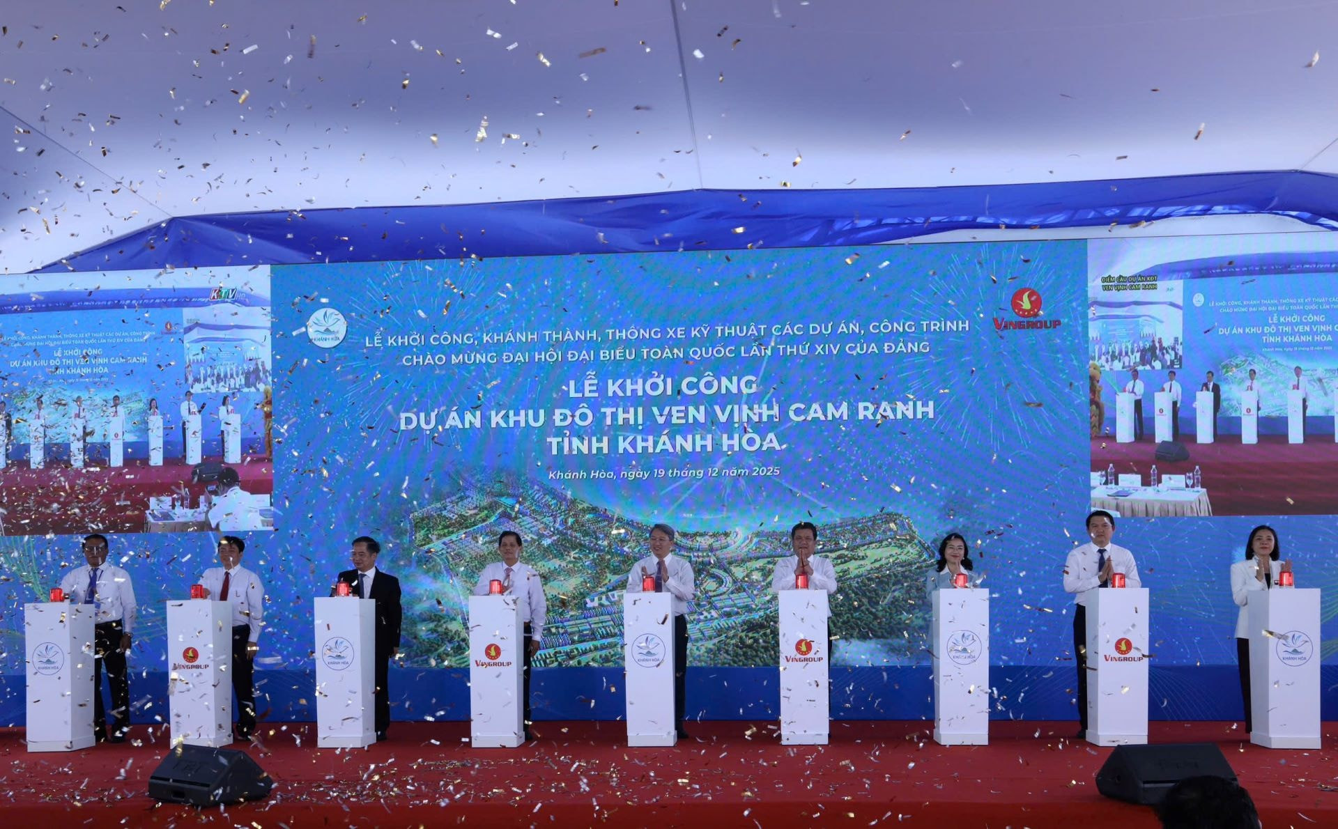 Ảnh 6 Dự án Khu đô thị ven vịnh Cam Ranh được khởi công với sự hiện diện của Bộ trưởng Bộ Tư pháp Nguyễn Hải Ninh cùng các lãnh đạo Trung ương, lãnh đạo tỉnh Khánh Hòa, hướng tới trở thành nơi an trú lý tưởng cho c