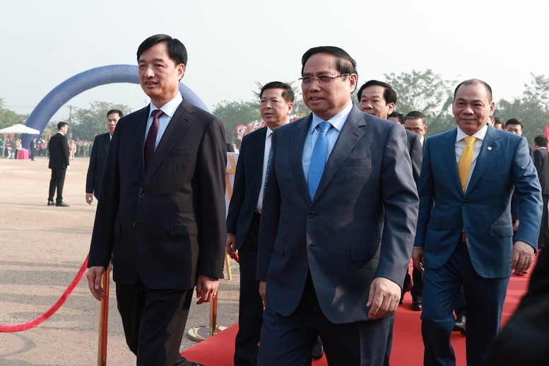 Thủ tướng Phạm Minh Chính dự lễ khởi công xây dựng Khu đô thị thể thao Olympic thu-tuong.jpg