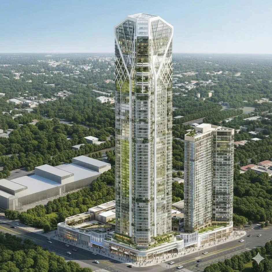 Chỉ vài giờ nữa, Việt Nam chính thức khởi công tòa nhà chọc trời cao hơn Landmark 72, tọa lạc tại thành phố nhỏ nhất cả nước- Ảnh 1. Chỉ vài giờ nữa, Việt Nam chính thức khởi công tòa nhà chọc trời cao hơn Landmark 72, tọa lạc tại thành phố nhỏ nhất cả nước- Ảnh 1.